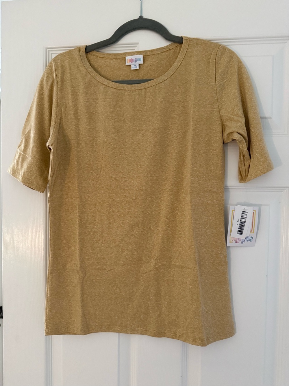 LuLaRoe Women's Mustard Short Sleeve Tee